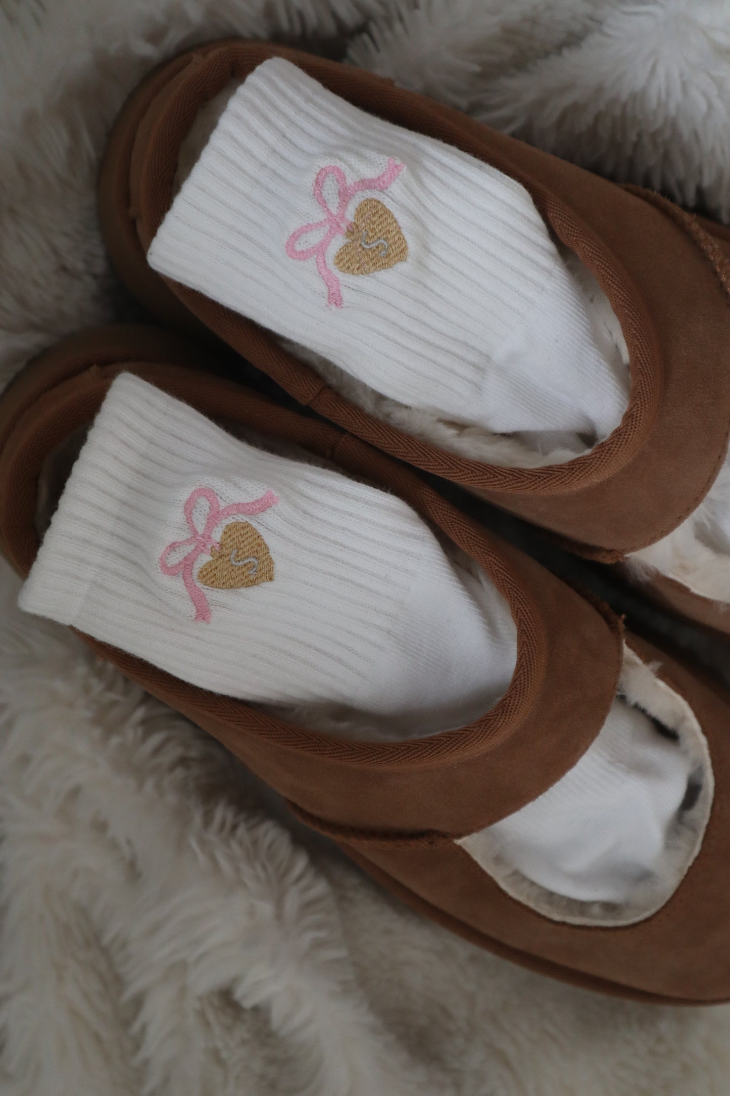 Heart Locket Pilates Socks